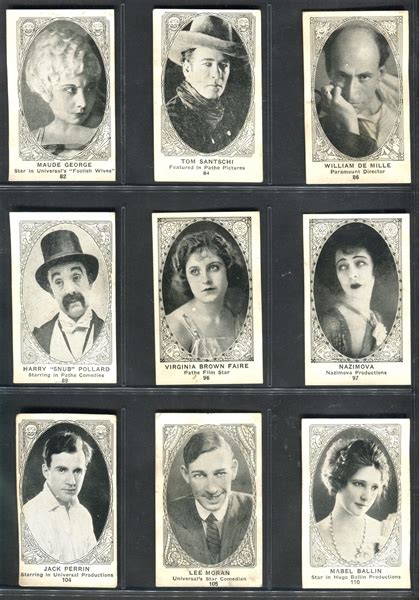 Lot Detail - E123 American Caramel Movie Actors and Actresses Lot of ...