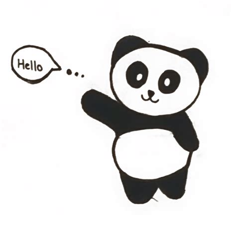 Image result for Cartoon Panda Hello