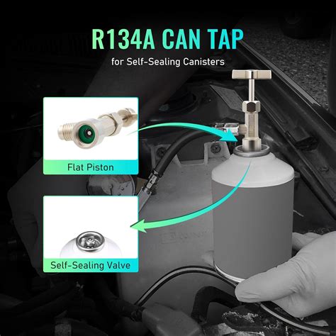 Buy OMT 4 Way AC Diagnostic Manifold Gauge Sets, with 5FT Hose, Fits ...