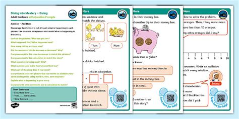 👉 Year 1 Diving into Mastery: Step 9 Addition - Add More Activity Cards