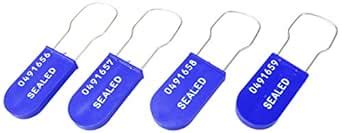 Accuform TLS123BU Plastic Padlock Wire Seals, Printed"Sealed" and ...