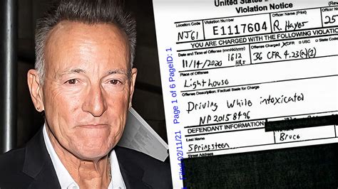 Image result for Springsteen DWI