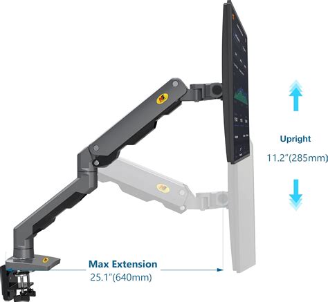 NBNorthBayou Heavy Duty Full Motion Monitor Arm Desk Mount for India | Ubuy