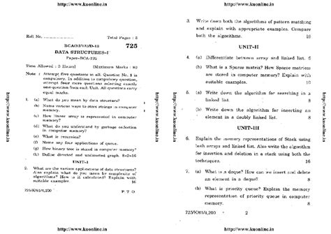 Bca 3 sem data structures 1 725 dec 2013 - Bachelor of computer ...