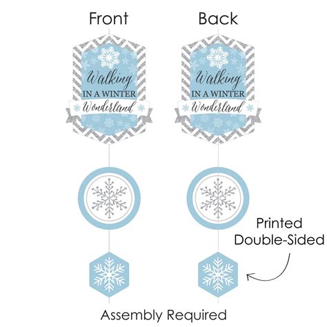 Buy Big Dot of Happiness Winter Wonderland - Snowflake Holiday Party ...