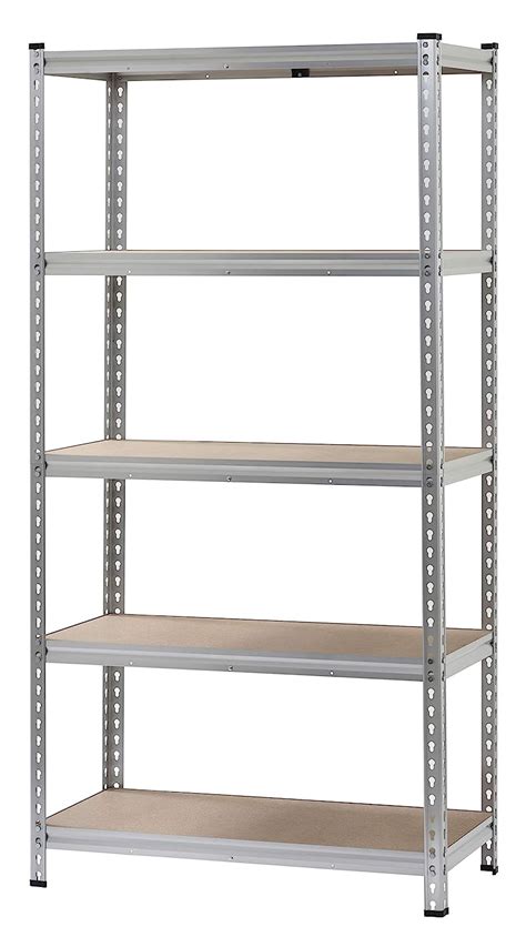 Muscle Rack UR361872L5-AL Aluminum Heavy Duty 5-Shelf Shelving Unit ...