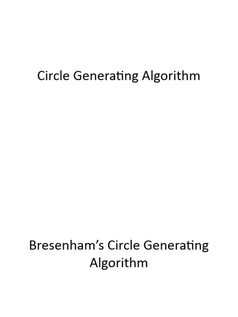 Image result for Circle Algorithm Explanation