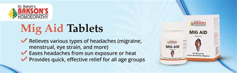 Buy Dr. Bakshi's BAKSON'S HOMOEOPATHY MIG AID TABLETS-200 TABS Online ...
