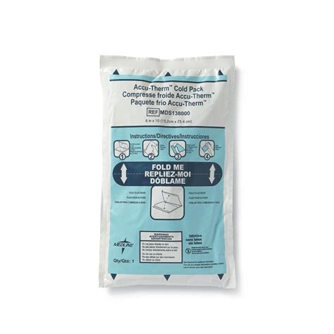 Medline MDS138000 Accu-Therm Instant Cold Packs, 6" x 10" (Pack of 24 ...