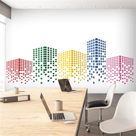 Dotted Skyscrapers Wallpaper – Myindianthings