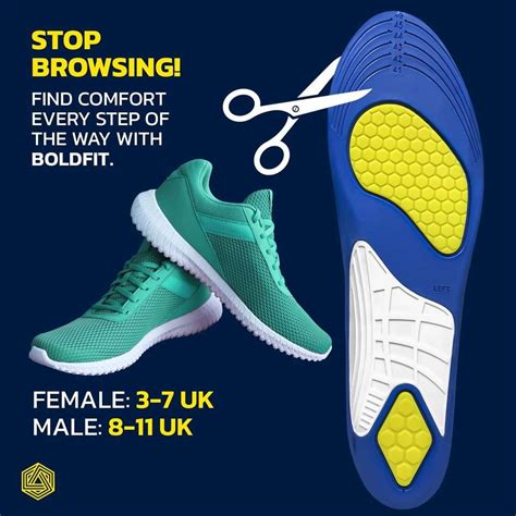 BOLDFIT insole for men women shoe sole pad shoe pad for women men gel ...