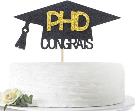 HotMoon Congrats PHD Grad Cake Topper - Glitter Graduation India | Ubuy