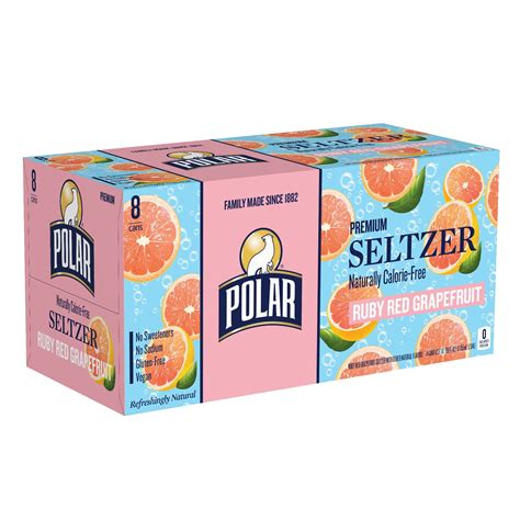 Polar Seltzer Water Ruby Red Grapefruit 12 Fl Oz Cans | Desertcart INDIA