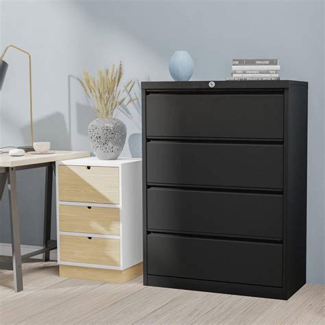 Buy 18 in. D x 36 in. W x 52 in. H Lateral File Cabinet with Lock ...