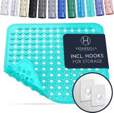 Amazon.com: Homerella Anti Slip Shower Mat | Anti Mold Non Slip Bathtub ...
