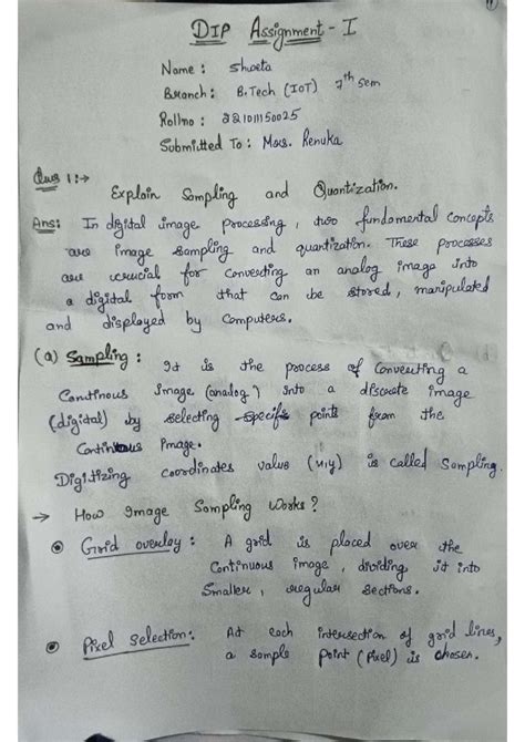 DIP 1st Assignment: Sampling, Quantization & Image Processing Concepts ...