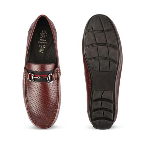 Buy Rottervam Brown Mens Driving Leather Loafer Online at Tresmode