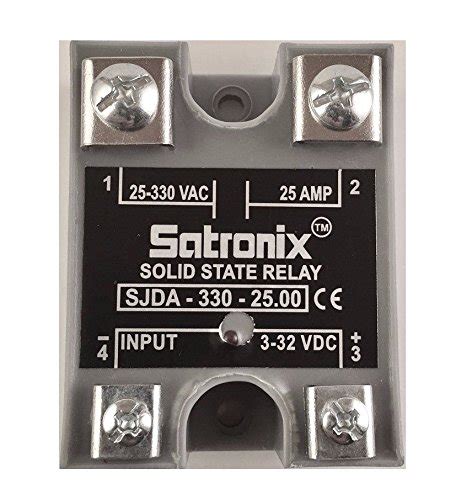 Solid State Relay Satronix Single Phase AC SSR SJDA-330-25 DC Input AC ...