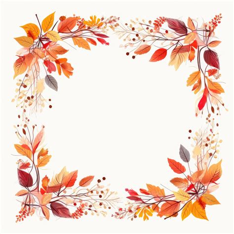 Best 33+ Free Golden Autumn Leaves Frame Vector