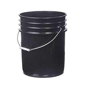 Letica 5 Gallon HDPE Bucket, Black : Amazon.in: Home Improvement
