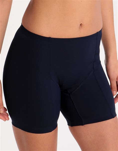 Womens Swim Shorts Long Leg - Navy – Halocline Swimwear