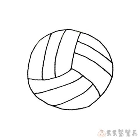 排球简笔画 的图像结果