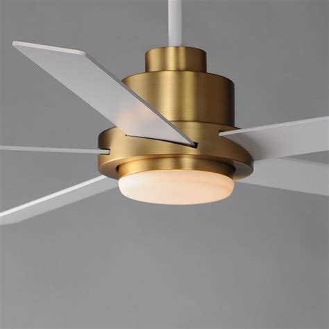 Maxim Lighting - 88826WTNAB - Daisy - 5 Blade Hugger Ceiling Fan with ...