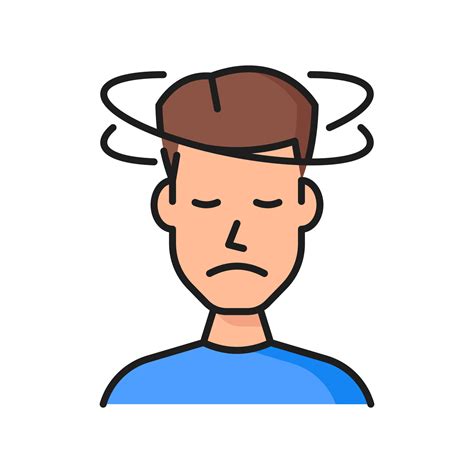 Allergy and fever dizziness symptom color icon 27973878 Vector Art at ...