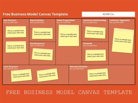 Business Model Canvas Free Slide Design 的图像结果
