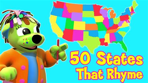 Nursery Rhymes and Kids Songs | 50 States That Rhyme | Raggs Tv - YouTube