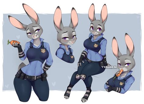 judy hopps (zootopia) drawn by teranen | Danbooru