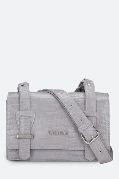 Buy Women Grey Textured Casual Sling Bag Online - 788206 | Van Heusen