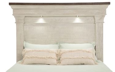 Beaumont King White & Gray Platform Storage Bed | Bob's Discount ...