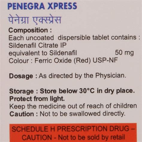Penegra Xpress 100 mg Tablet | Uses, Side Effects, Price | Apollo Pharmacy