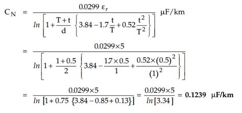 Capacitance of Three Core Cables - Measurement of CS and CC