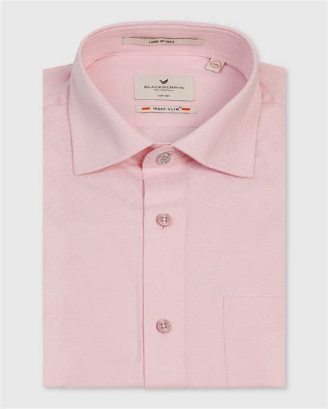 Buy Brick Pink Textured Shirt Online India