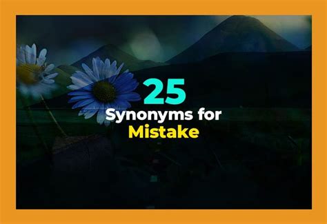 25 Other Ways to Say MISTAKE | Mistake Synonyms (Examples)