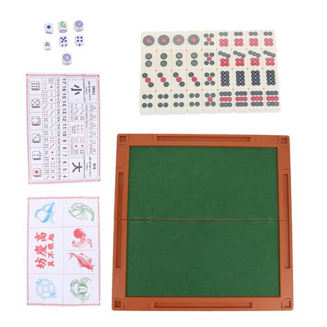 Buy HEMOTON 1 Set Mini Mahjong Game Traditional Chinese Mahjong Toy ...