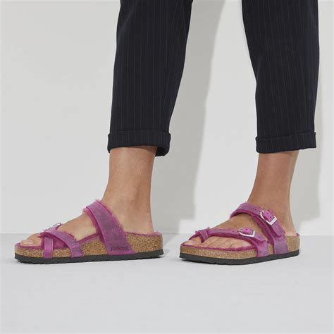 Buy Pink Mayari Shearling Oiled Leather Online in India - BIRKENSTOCK