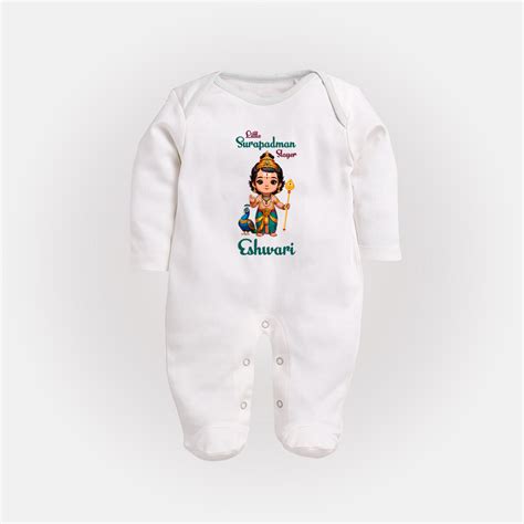 Little Surapadman Slayer Sleep Suit | Personalized Baby Sleep Suit for ...