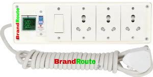 BrandRoute REO Havells Power Extension Board Fitted-voltaeg +Amp Meter ...