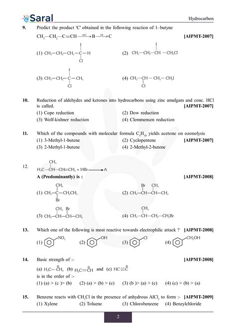 Hydrocarbons - NEET Previous Year Questions with Complete Solutions