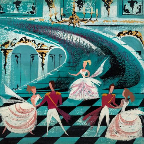 Mary Blair - Cinderella Concept Art Print | Ballroom Scene (disney ...