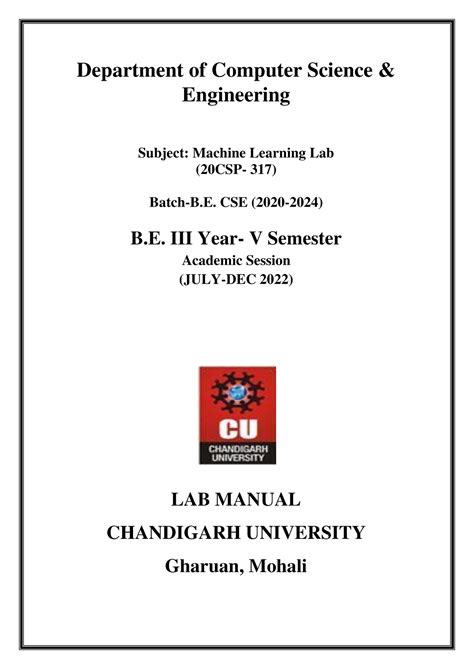 ML Lab Manual - Important question for mashine learning - Department of ...