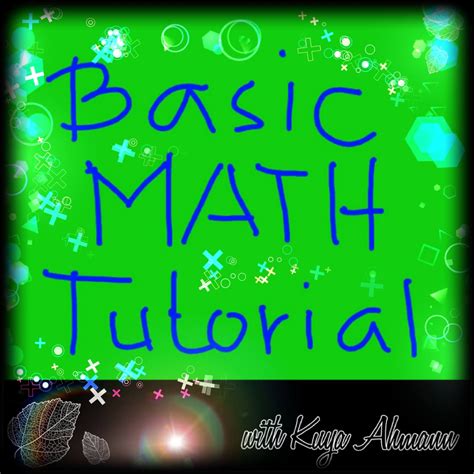 Image result for Basic Math Tutorial
