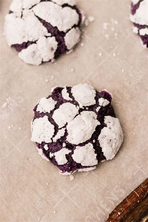 Soft & Chewy Ube Crinkle Cookies (Purple Yam Cookies)