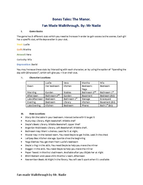 1212035 Bones Tales Walkthrough PDF - Copy - Bones Tales: The Manor ...