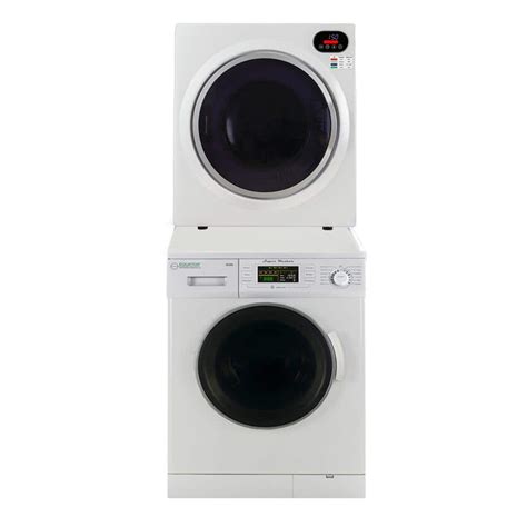Buy Stacked 110V Laundry Center 1.6 cu. ft. Electric Washer in White ...