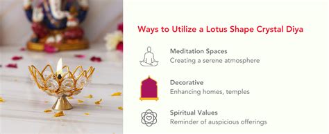 Buy eCraftIndia Golden Lotus Shaped Crystal Brass Diya - Diwali ...