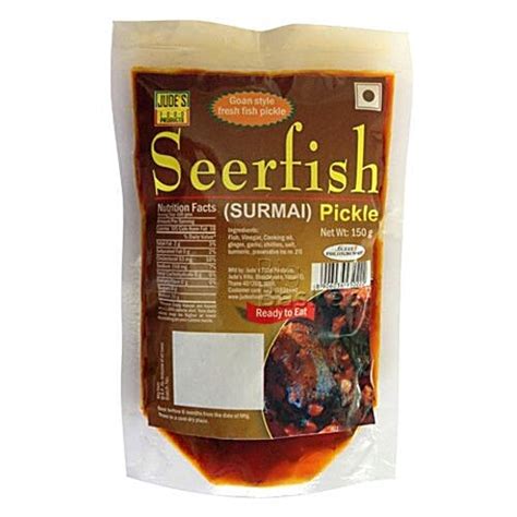 Buy Judes Pickle Seer Fish 150 Gm Pouch Online at the Best Price of Rs ...